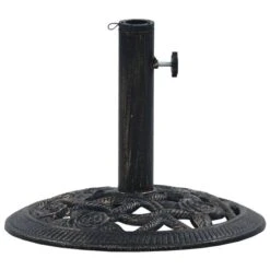 Socle De Parasol Noir Et Bronze 9 Kg 40 Cm Fonte -Mobilier De Jardin Soldes socle de parasol noir et bronze 9 kg 40 cm fonte 3666722178211 1219823