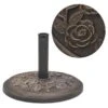 Socle De Parasol Résine Rond Bronze 9 Kg