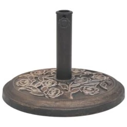 Socle De Parasol Résine Rond Bronze 9 Kg -Mobilier De Jardin Soldes socle de parasol resine rond bronze 9 kg 3666722184090 1213027