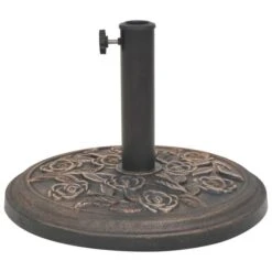 Socle De Parasol Résine Rond Bronze 9 Kg -Mobilier De Jardin Soldes socle de parasol resine rond bronze 9 kg 3666722184090 1213028