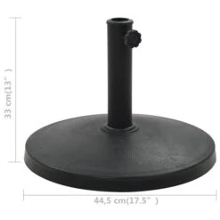 Socle Rond De Parasol Polyrésine 10 Kg Noir -Mobilier De Jardin Soldes socle rond de parasol polyresine 10 kg noir 3666722180313 1217788