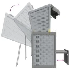 Strandkorb Avec Coussins Résine Tressée Et Bois Solide Gris 17 Strandkorb Avec Coussins Résine Tressée Et Bois Solide Gris -Mobilier De Jardin Soldes strandkorb avec coussins resine tressee et bois solide gris 3666722750981 1409656