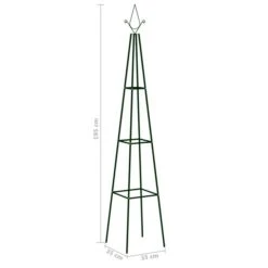 Supports Plantes Grimpantes 2 Pcs Vert Foncé 35x35x195 Cm Fer -Mobilier De Jardin Soldes supports plantes grimpantes 2 pcs vert fonce 35x35x195 cm fer 3666722179409 1218706