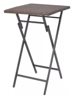 Table Bar Carrée Et 4 Chaises De Jardin Résine Tressée Marron Klark 10 Table Bar Carrée Et 4 Chaises De Jardin Résine Tressée Marron Klark -Mobilier De Jardin Soldes table bar carree et 4 chaises de jardin resine tressee marron klark 3666722579070 259437