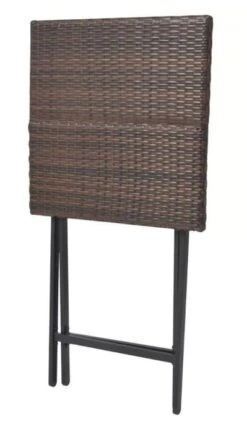 Table Bar Carrée Et 4 Chaises De Jardin Résine Tressée Marron Klark 11 Table Bar Carrée Et 4 Chaises De Jardin Résine Tressée Marron Klark -Mobilier De Jardin Soldes table bar carree et 4 chaises de jardin resine tressee marron klark 3666722579070 259438