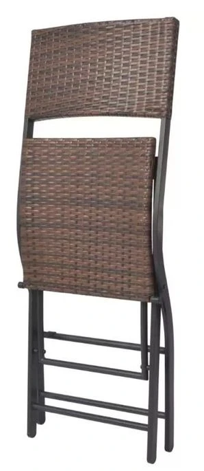 Table Bar Carrée Et 4 Chaises De Jardin Résine Tressée Marron Klark 7 Table Bar Carrée Et 4 Chaises De Jardin Résine Tressée Marron Klark – Image 7