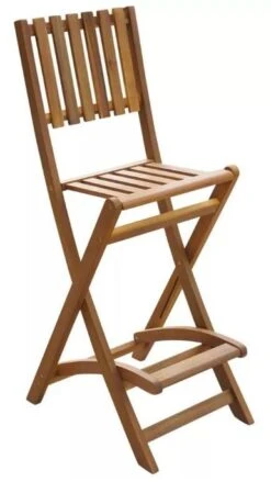 Table Bar Carrée Et 4 Tabourets De Jardin Acacia Massif Clair Polina -Mobilier De Jardin Soldes table bar carree et 4 tabourets de jardin acacia massif clair polina 8718475502623 258469