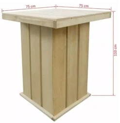 Table Bar Carrée Et 4 Tabourets De Jardin Pin Massif Clair Stylies 8 Table Bar Carrée Et 4 Tabourets De Jardin Pin Massif Clair Stylies -Mobilier De Jardin Soldes table bar carree et 4 tabourets de jardin pin massif clair stylies 3666722579650 258544