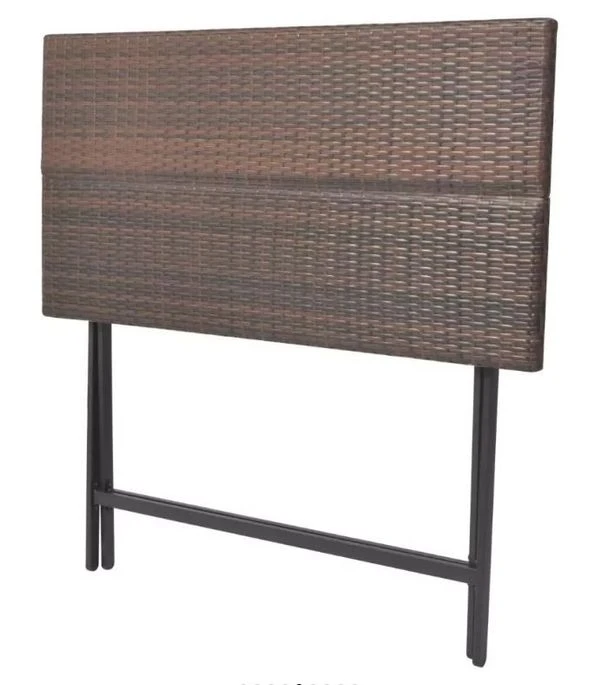 Table Bar Rectangulaire Et 4 Chaises De Jardin Résine Tressée Marron Klark 5 Table Bar Rectangulaire Et 4 Chaises De Jardin Résine Tressée Marron Klark – Image 5