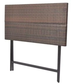 Table Bar Rectangulaire Et 6 Chaises De Jardin Résine Tressée Marron Klark -Mobilier De Jardin Soldes table bar rectangulaire et 6 chaises de jardin resine tressee marron klark 3666722579063 259448