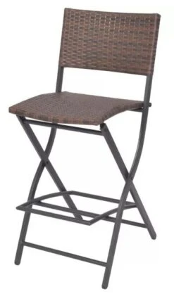 Table Bar Rectangulaire Et 6 Chaises De Jardin Résine Tressée Marron Klark -Mobilier De Jardin Soldes table bar rectangulaire et 6 chaises de jardin resine tressee marron klark 3666722579063 259449