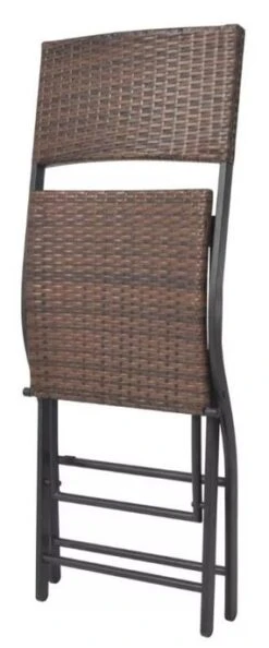 Table De Bar Carrée Et 2 Chaises De Jardin Résine Tressée Marron Klark -Mobilier De Jardin Soldes table de bar carree et 2 chaises de jardin resine tressee marron klark 3666722578639 260078