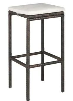 Table De Bar Rectangulaire Et 2 Tabourets De Jardin Résine Tressée Marron Klark -Mobilier De Jardin Soldes table de bar rectangulaire et 2 tabourets de jardin resine tressee marron klark 8718475612544 262210