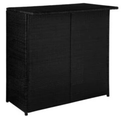 Table De Bar Rectangulaire Et 2 Tabourets De Jardin Résine Tressée Noir Klark -Mobilier De Jardin Soldes table de bar rectangulaire et 2 tabourets de jardin resine tressee noir klark 3666722576925 264097