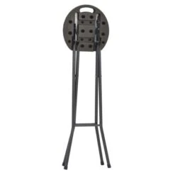 Tabouret Haut Pliable Polyéthylène Marron Nesly - Lot De 2 -Mobilier De Jardin Soldes tabouret haut pliable polyethylene marron nesly lot de 2 3666722560016 384481