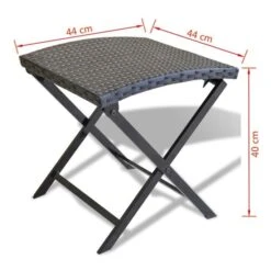 Tabouret Pliable Résine Tressée Noir 9 Tabouret Pliable Résine Tressée Noir -Mobilier De Jardin Soldes tabouret pliable resine tressee noir 3666722181303 1216915