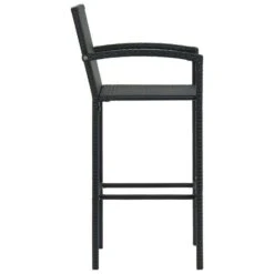 Tabourets De Bar 4 Pcs Noir Résine Tressée -Mobilier De Jardin Soldes tabourets de bar 4 pcs noir resine tressee 3666722354790 943933