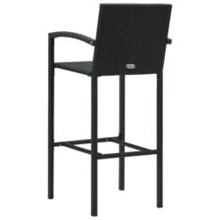Tabourets De Bar 4 Pcs Noir Résine Tressée -Mobilier De Jardin Soldes tabourets de bar 4 pcs noir resine tressee 3666722354790 943934