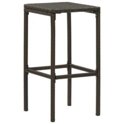 Tabourets De Bar Avec Coussins 6 Pcs Marron Résine Tressée -Mobilier De Jardin Soldes tabourets de bar avec coussins 6 pcs marron resine tressee 3666722354851 943884