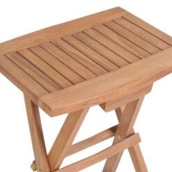 Tabourets De Bar Pliables 2 Pcs Bois De Teck Massif -Mobilier De Jardin Soldes tabourets de bar pliables 2 pcs bois de teck massif 3666722863384 1403844