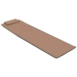 Tapis De Plage Pliables 2 Pcs Acier Et Tissu Marron -Mobilier De Jardin Soldes tapis de plage pliables 2 pcs acier et tissu marron 3666722931113 978298