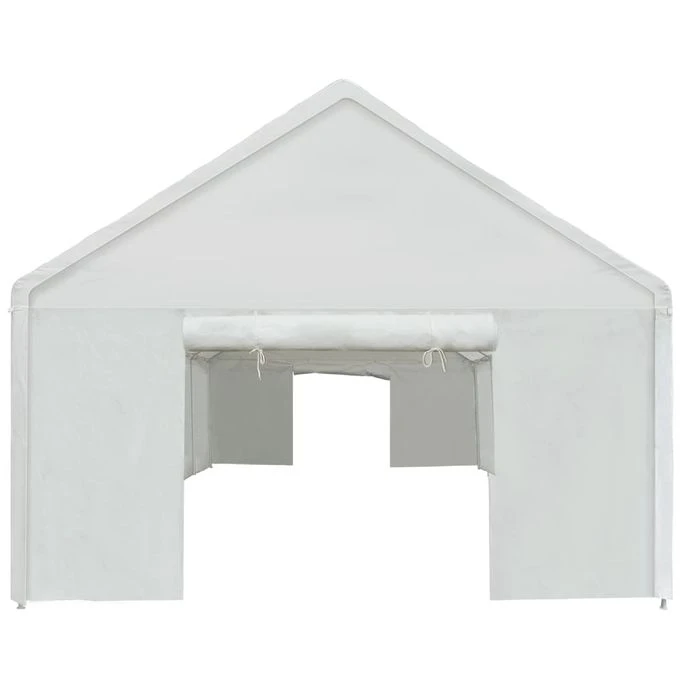 Tente De Rangement PE 4 X 8 M Blanc 8 Tente De Rangement PE 4 X 8 M Blanc – Image 8