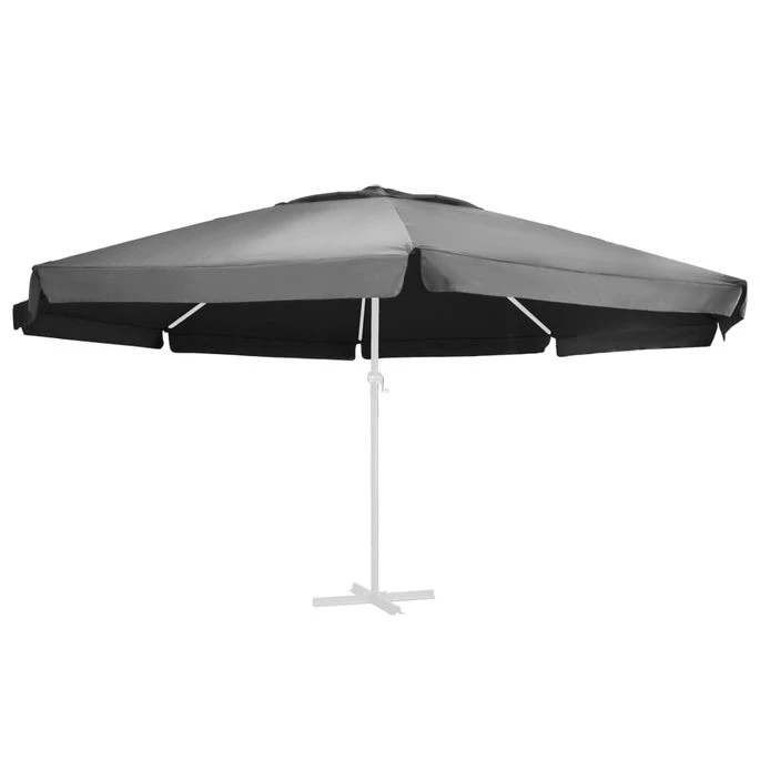Tissu De Remplacement Pour Parasol D'extérieur Anthracite 600cm 1 Tissu De Remplacement Pour Parasol D'extérieur Anthracite 600cm