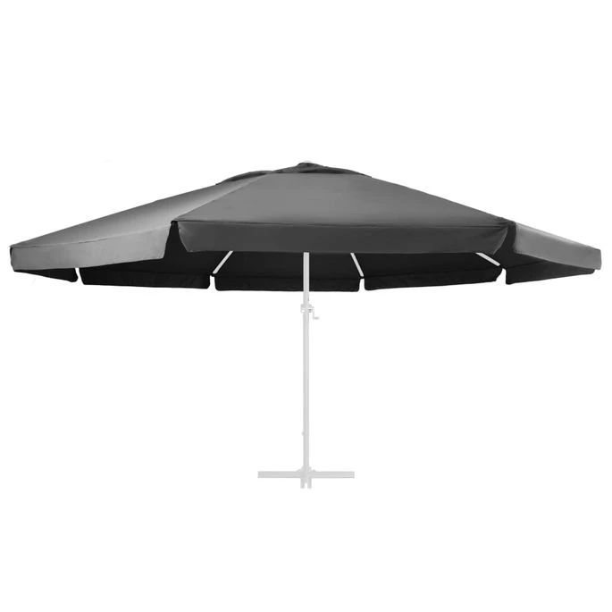 Tissu De Remplacement Pour Parasol D'extérieur Anthracite 600cm 2 Tissu De Remplacement Pour Parasol D'extérieur Anthracite 600cm – Image 2