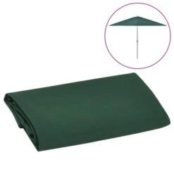 Tissu De Remplacement Pour Parasol D'extérieur Vert 300 Cm