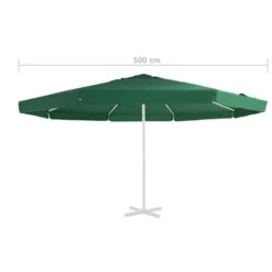Tissu De Remplacement Pour Parasol D'extérieur Vert 500 Cm -Mobilier De Jardin Soldes tissu de remplacement pour parasol d exterieur vert 500 cm 3666722882453 1213617