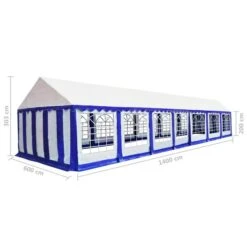 Tissu De Tente 6x14 M Bleu Et Blanc -Mobilier De Jardin Soldes tissu de tente 6x14 m bleu et blanc 8718475574828 1213132