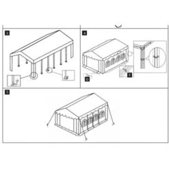 Tissu De Tente 6x14 M Bleu Et Blanc -Mobilier De Jardin Soldes tissu de tente 6x14 m bleu et blanc 8718475574828 1213133