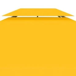 Toile De Toit De Belvédère 2 Niveaux 310 G/m² 4x3 M Jaune -Mobilier De Jardin Soldes toile de toit de belvedere 2 niveaux 310 g m 4x3 m jaune 3666722203142 1165982