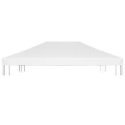 Toile De Toit De Belvédère 270 G/m² 4x3 M Blanc -Mobilier De Jardin Soldes toile de toit de belvedere 270 g m 4x3 m blanc 3666722203098 1166017