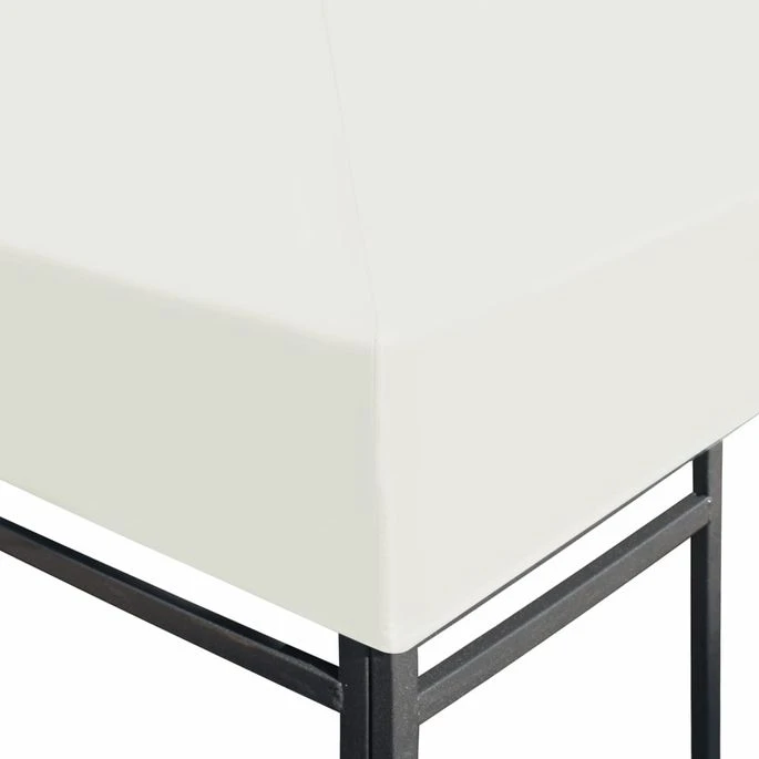 Toile Supérieure De Belvédère 310 G / M² 3 X 3 M Blanc Crème 5 Toile Supérieure De Belvédère 310 G / M² 3 X 3 M Blanc Crème – Image 5