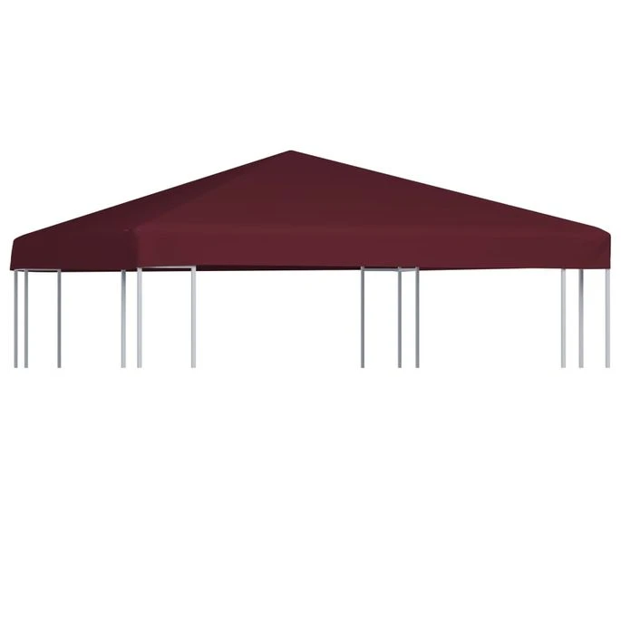Toile Supérieure De Gazebo 310 G/m² 3x3 M Bordeaux 1 Toile Supérieure De Gazebo 310 G/m² 3x3 M Bordeaux