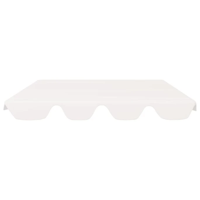 Toit De Rechange De Balançoire Blanc 150/130x70/105 Cm 270 G/m² 3 Toit De Rechange De Balançoire Blanc 150/130x70/105 Cm 270 G/m² – Image 3