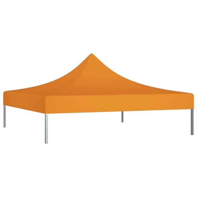 Toit De Tente De Réception 3x3 M Orange 270 G/m² 2 Toit De Tente De Réception 3x3 M Orange 270 G/m² – Image 2