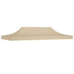 Toit De Tente De Réception 6x3 M Beige 270 G/m²