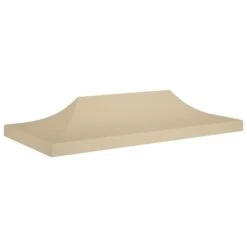 Toit De Tente De Réception 6x3 M Beige 270 G/m² -Mobilier De Jardin Soldes toit de tente de reception 6x3 m beige 270 g m 3666722183093 1215317