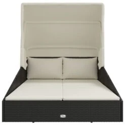 Transat Avec Toit Pliable Noir 200x114x128 Cm Résine Tressée 11 Transat Avec Toit Pliable Noir 200x114x128 Cm Résine Tressée -Mobilier De Jardin Soldes transat avec toit pliable noir 200x114x128 cm resine tressee 8720845727048 1518023