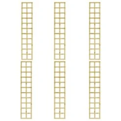Treillis à Plantes De Jardin 6 Pcs 30x170 Cm Bois De Pin Imprégné