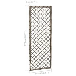Treillis De Jardin 6 Pcs 30x170 Cm Saule -Mobilier De Jardin Soldes treillis de jardin 6 pcs 30x170 cm saule 3666722197847 1172465