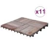 Tuiles De Terrasse 11 Pcs 30x30 Cm Bois De Récupération Solide 2