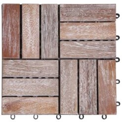 Tuiles De Terrasse 11 Pcs 30x30 Cm Bois De Récupération Solide 2 16 Tuiles De Terrasse 11 Pcs 30x30 Cm Bois De Récupération Solide 2 -Mobilier De Jardin Soldes tuiles de terrasse 11 pcs 30x30 cm bois de recuperation solide 8719883590615 1218108