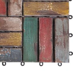 Tuiles De Terrasse 22 Pcs 30x30 Cm Bois De Récupération Solide -Mobilier De Jardin Soldes tuiles de terrasse 22 pcs 30x30 cm bois de recuperation solide 8720286033647 1283213