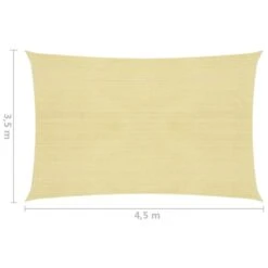 Voile D'ombrage 160 G/m² Beige 3,5x4,5 M PEHD 11 Voile D'ombrage 160 G/m² Beige 3,5x4,5 M PEHD -Mobilier De Jardin Soldes voile d ombrage 160 g m beige 3 5x4 5 m pehd 3666722361347 937998