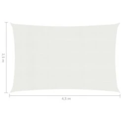 Voile D'ombrage 160 G/m² Blanc 2,5x4,5 M PEHD -Mobilier De Jardin Soldes voile d ombrage 160 g m blanc 2 5x4 5 m pehd 3666722776769 938381