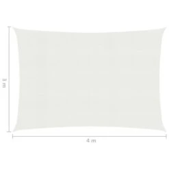 Voile D'ombrage 160 G/m² Blanc 3x4 M PEHD -Mobilier De Jardin Soldes voile d ombrage 160 g m blanc 3x4 m pehd 3666722604895 938393