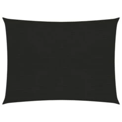 Voile D'ombrage 160 G/m² Noir 3x4 M PEHD